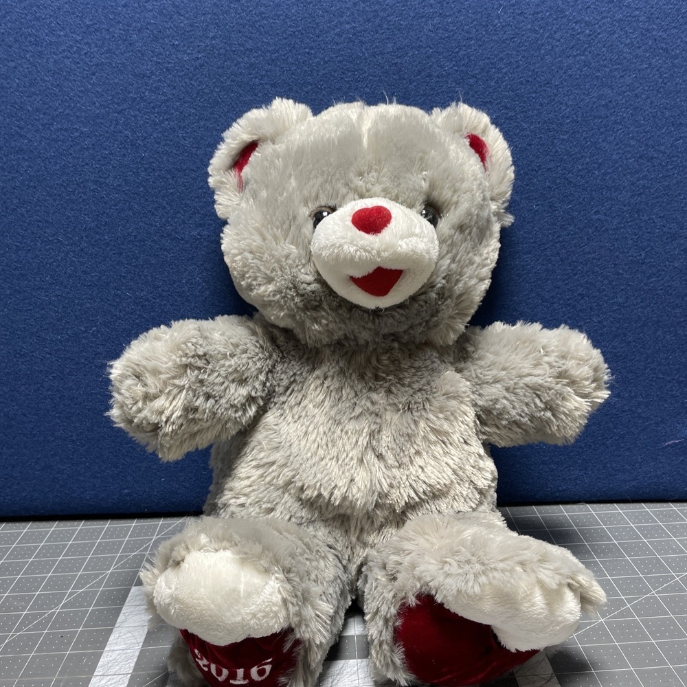 Dan Dee Sweetheart Plush‎ Gray Teddy Bear 2016 20" Happy Valentine